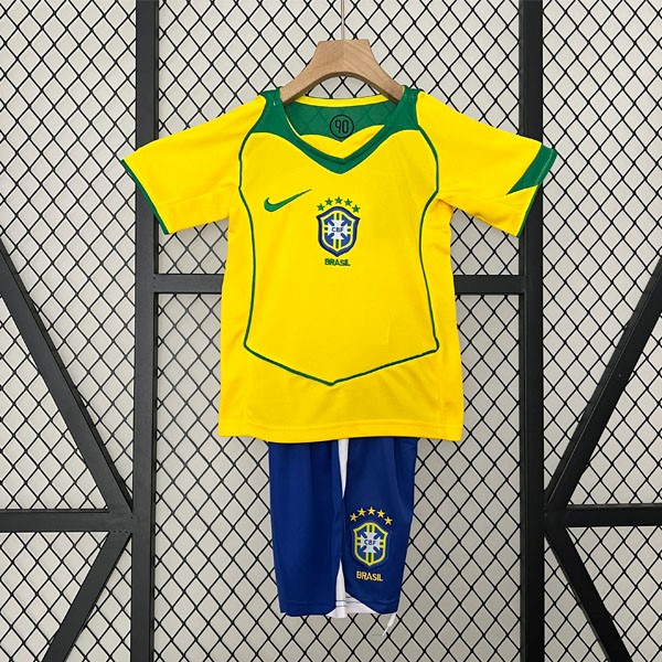 Camiseta Brasil Primera Niño Retro 2004